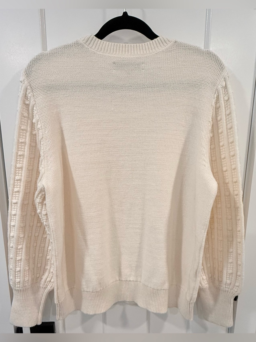 LOFT Cable & Bobble Knit Crew Sweater - Picture 4 of 5